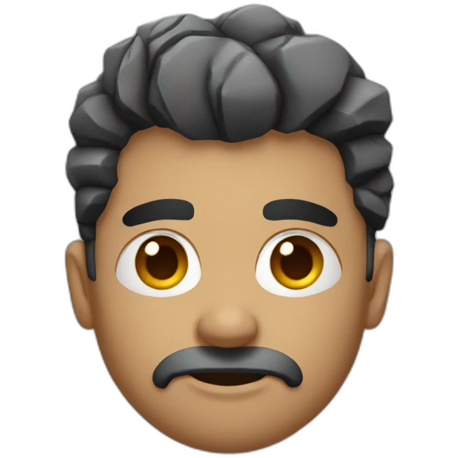 rock_with_raised-eyebrow emoji