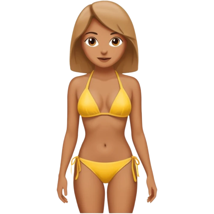 Lady in a bikini emoji