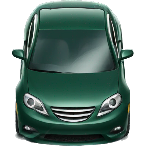 Luxury dark green car-key emoji
