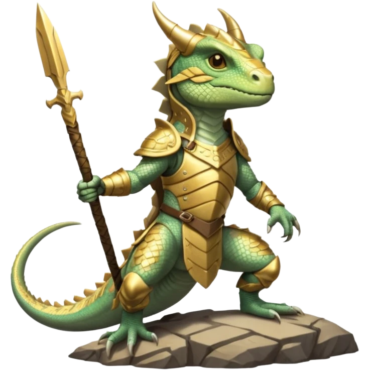 valorous Viking lizard in Valhalla, detailed armor, heroic pose, glowing sky emoji