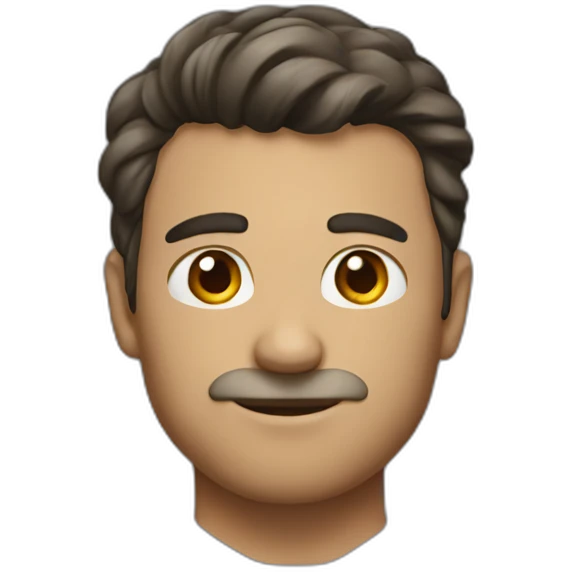 Man who is wider than he is tall emoji