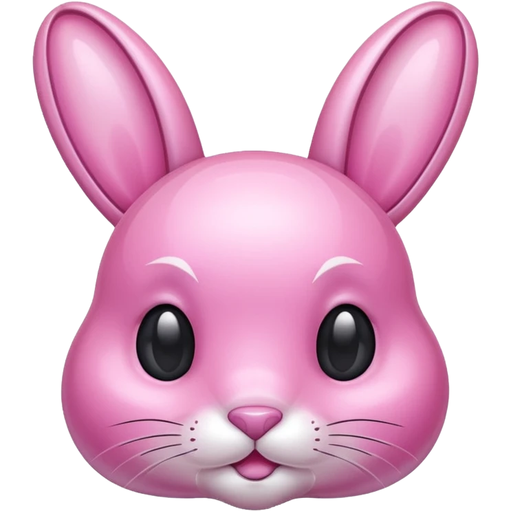 crystal bunny pink emoji