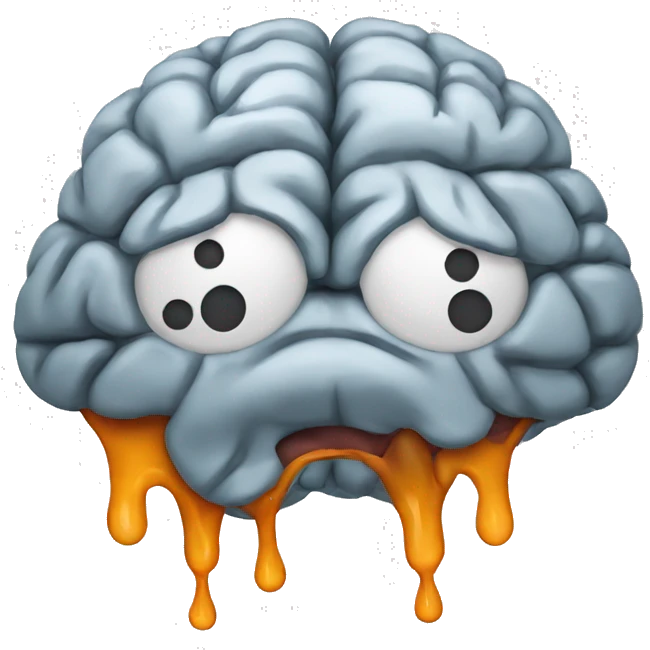 melted brain emojii emoji