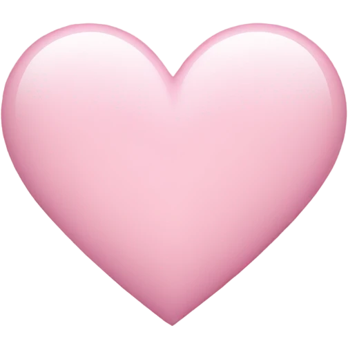 light pink heart  emoji