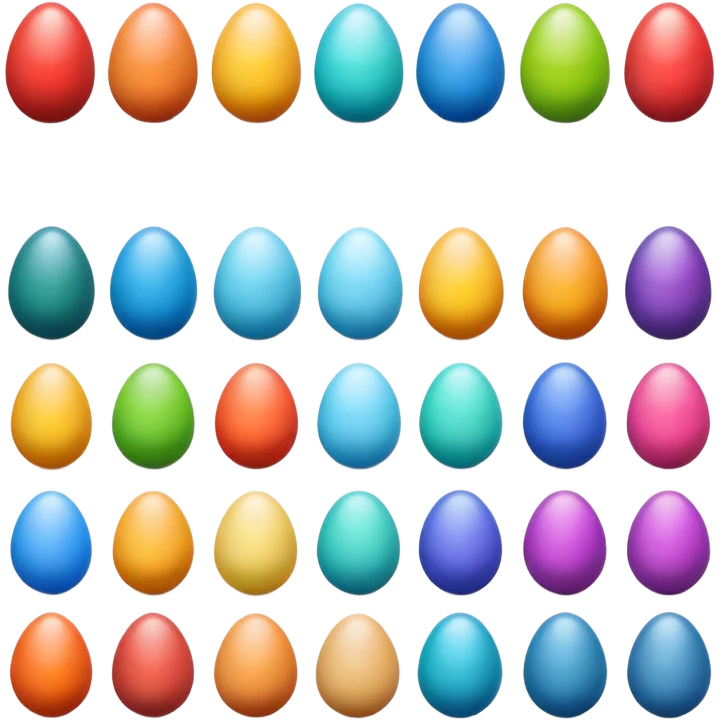 rainbow egg  icons emoji