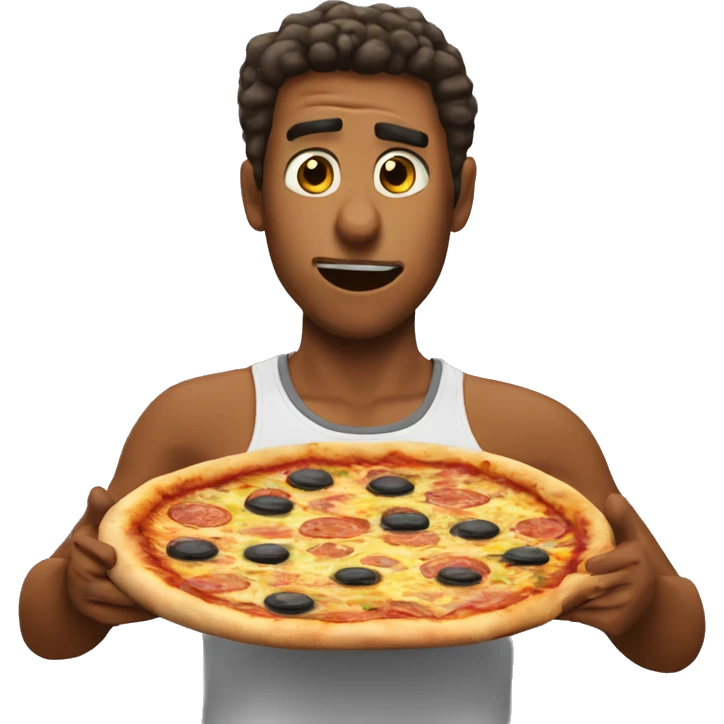 that feeling when wife orders a yes yes no pizza emoji