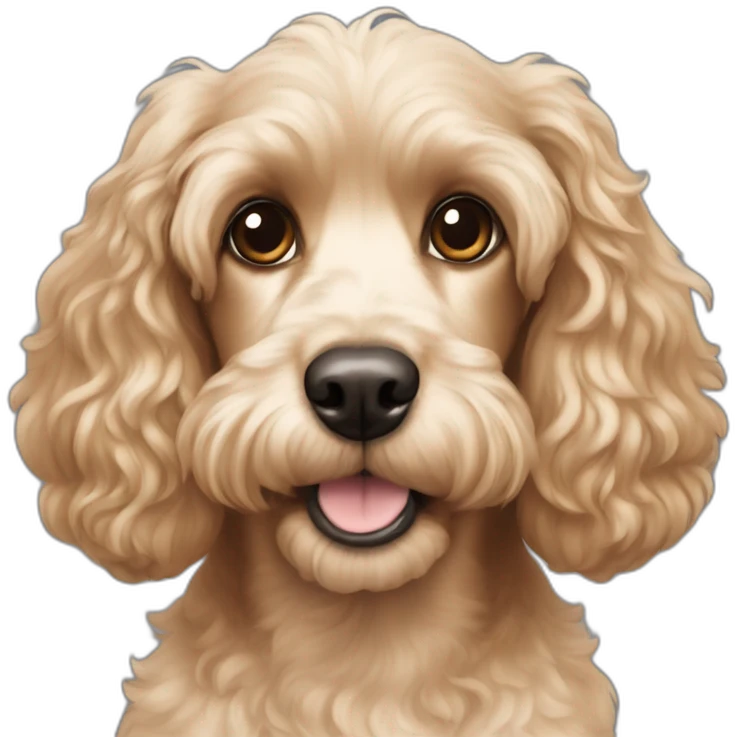 cocker spaniel poodle mix emoji