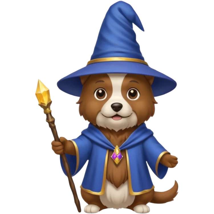 Dog wizard emoji