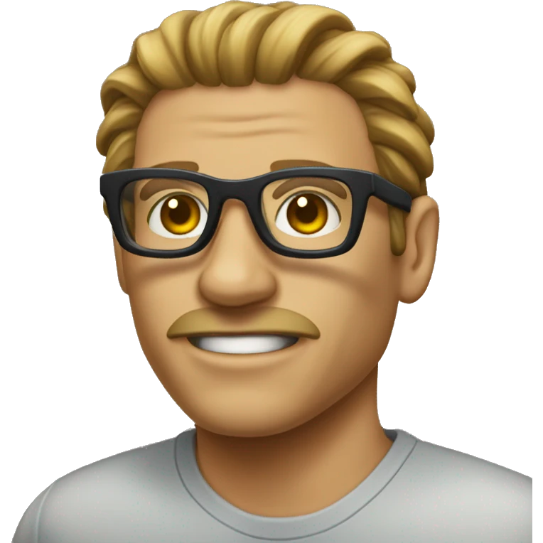 Tiburon con lentes emoji