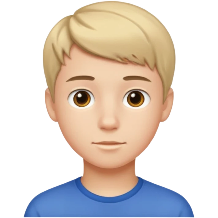 teen boy with short hair emoji