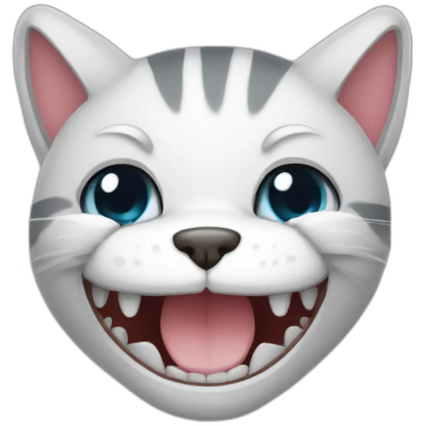 teeth cat emoji