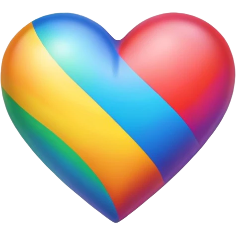 rainbow heart  emoji