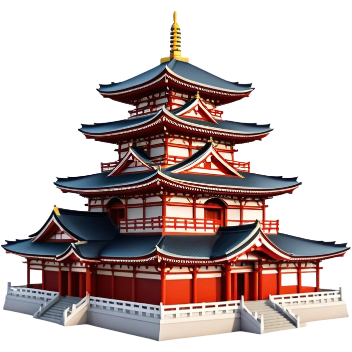 Cinematic Realistic Senso-ji Temple Landmark Emoji, depicted with the historic Tokyo temple rendered with intricate architectural detail and dynamic, cultural lighting. emoji