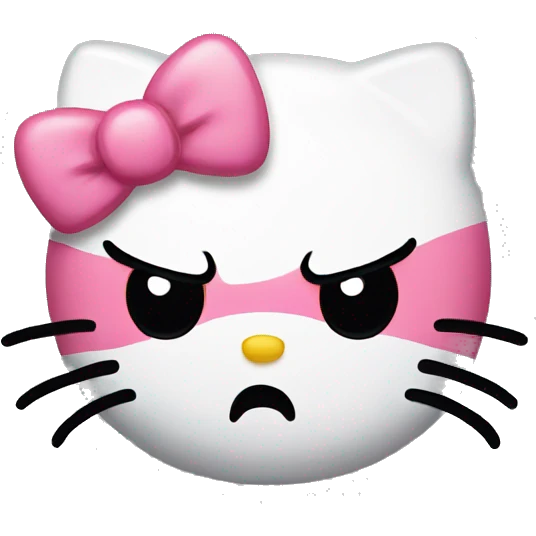 angry hello kitty emoji  emoji