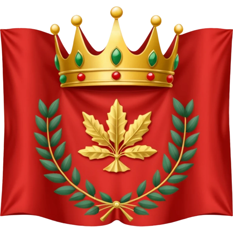 peux tu me générer le drapeau de l'empire romain en mode emoji drapeau basique avec une couronne de l'aurier et marquer SPQR au milieux emoji