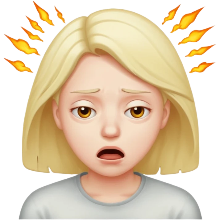 person suffocating itself emoji