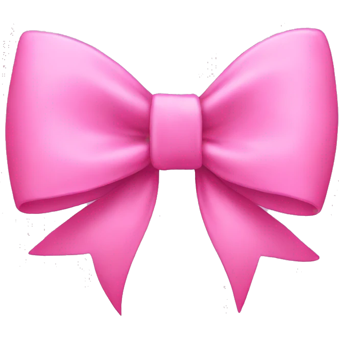 pink bow emoji