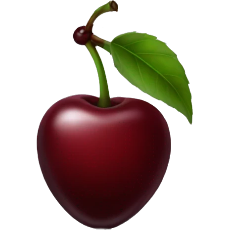 dark red cherry emoji emoji