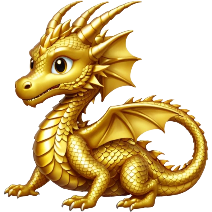 small gold dragon emoji