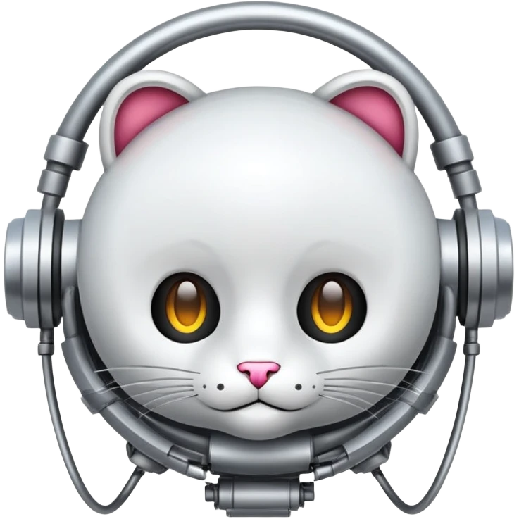 Кот робот самурай emoji
