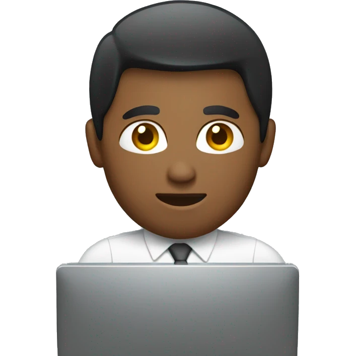 Working on computer in office emoji emoji