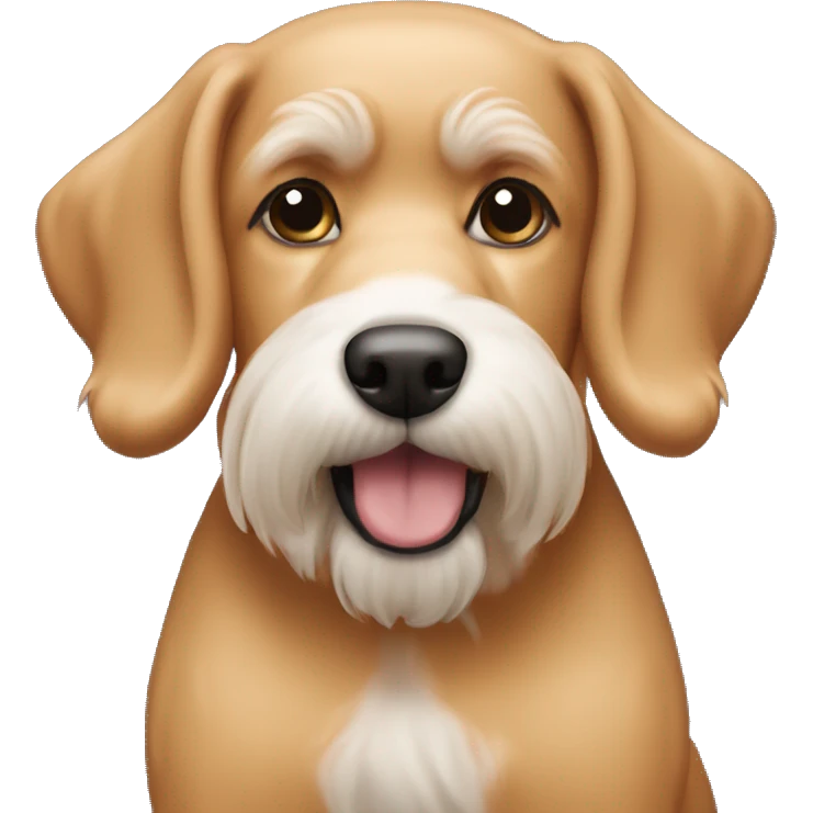 Apricot whoodle dog emoji