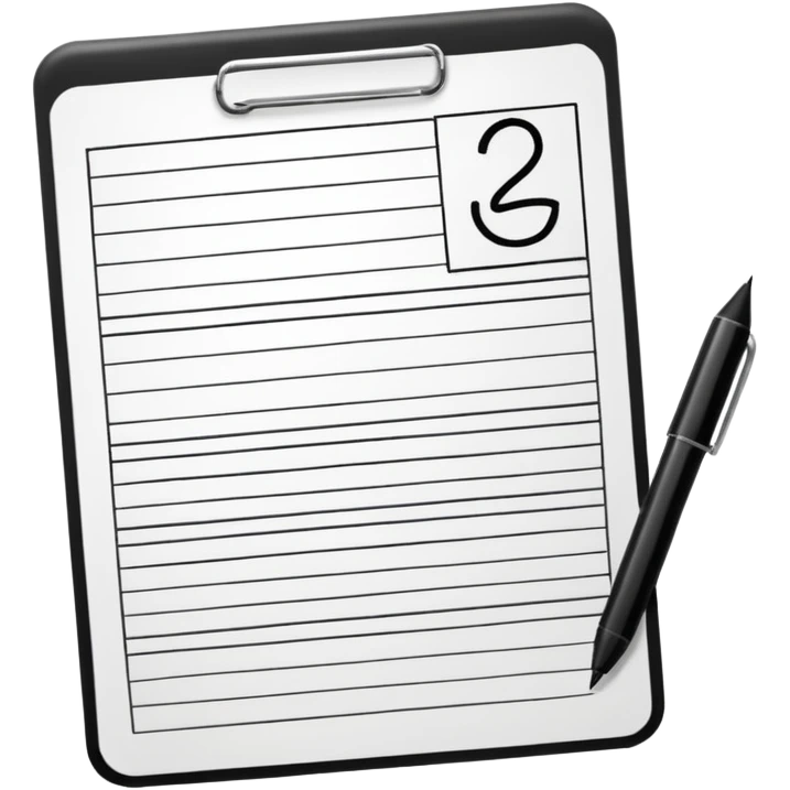 outline notes emoji