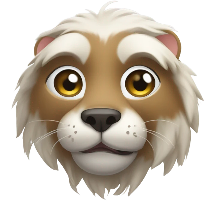 Lontra branca fazendo um coração com as patas emoji