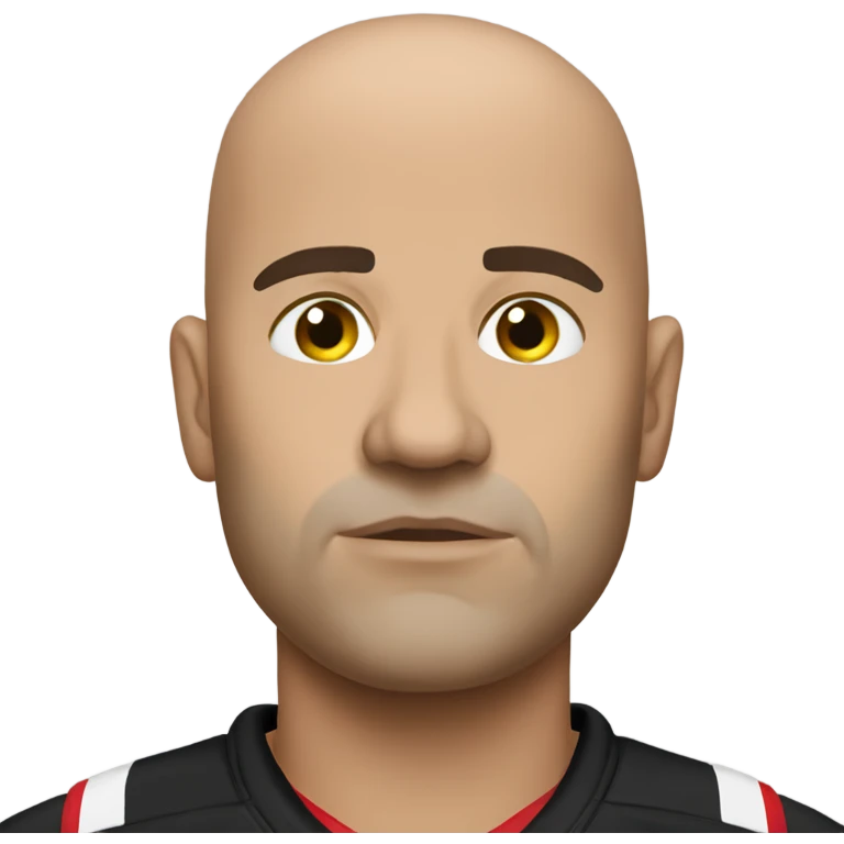 Sad bald falcons fan emoji