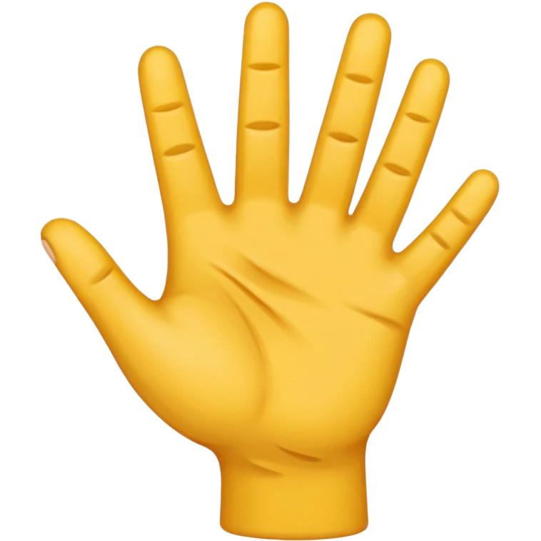 Una mano con 3 dedos emoji