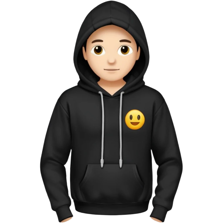 black hoodie emoji