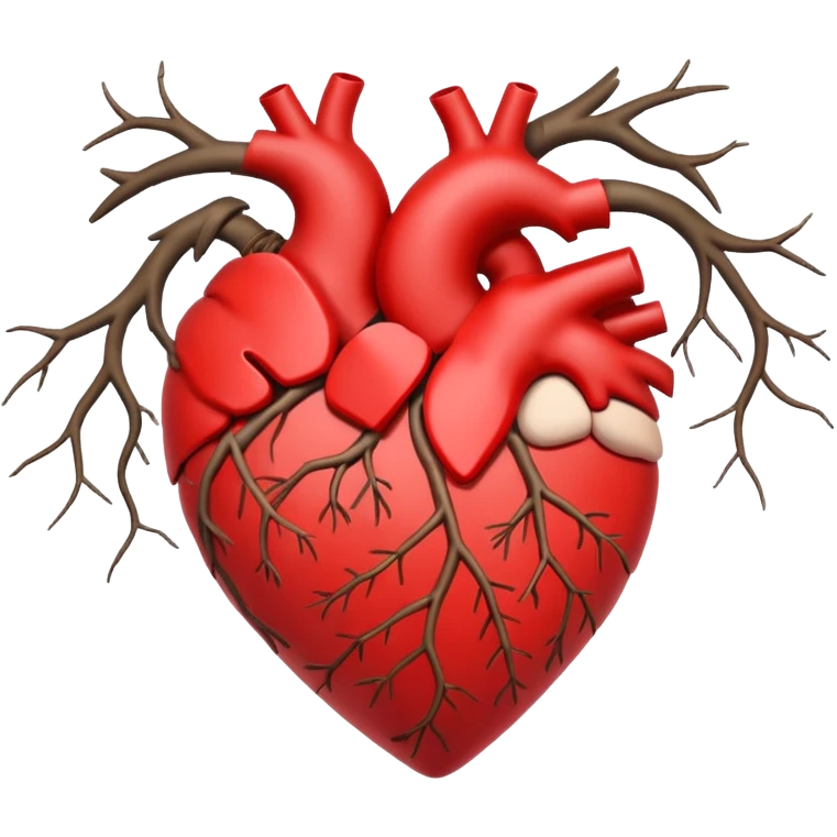 Heart made of twisted branches emoji