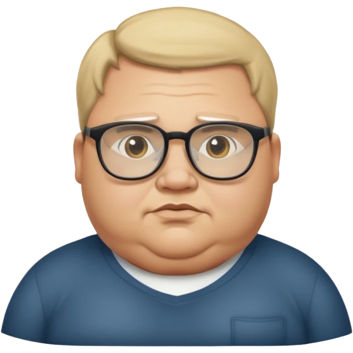Hombre obeso mórbido  emoji