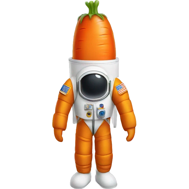 astronaut carrot emoji