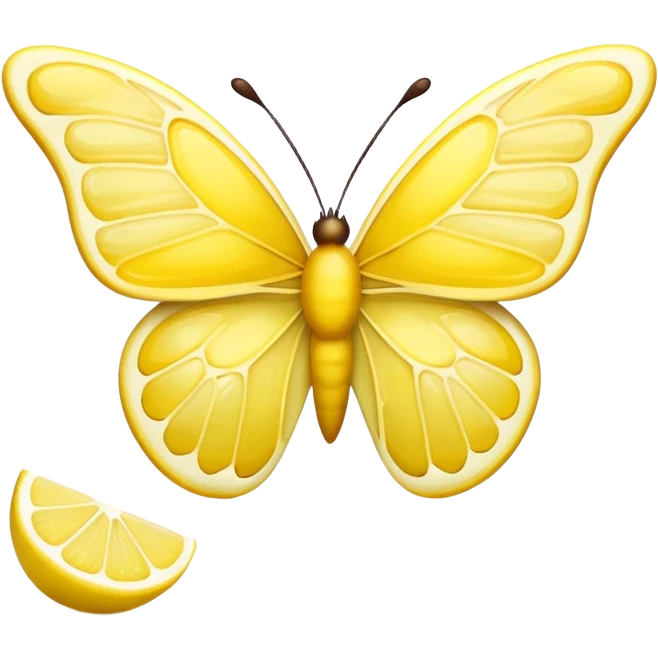 Butterfly lemonade  emoji