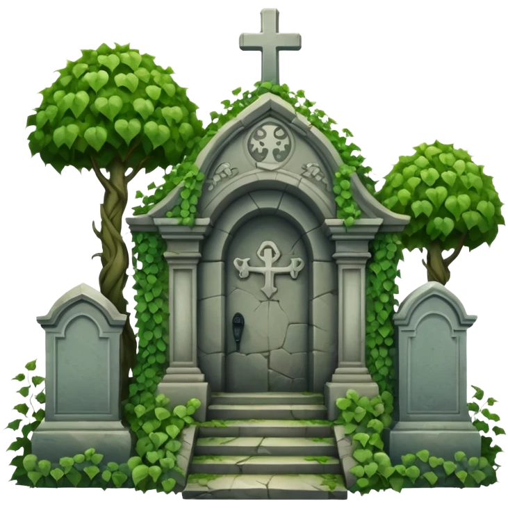 scary cemetery emoji