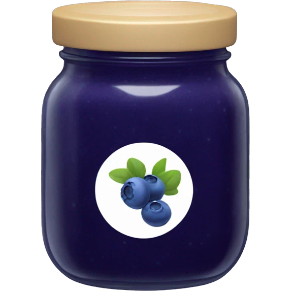 blueberry jam in a plain jar aesthetic emoji