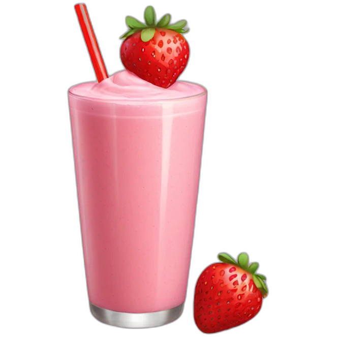 strawberry smoothie  emoji