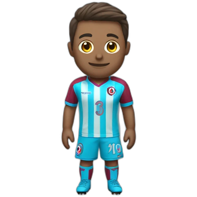 Trabzonspor stryped football jersey emoji