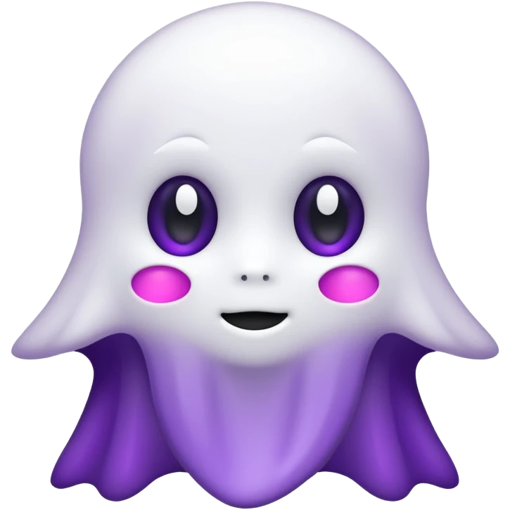 fantasma roxo e branco emoji