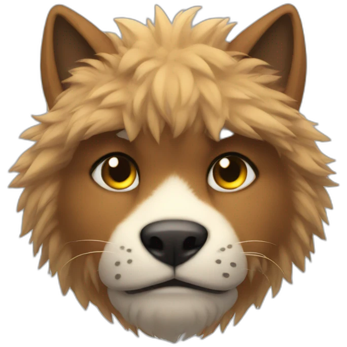 Furry muscle emoji