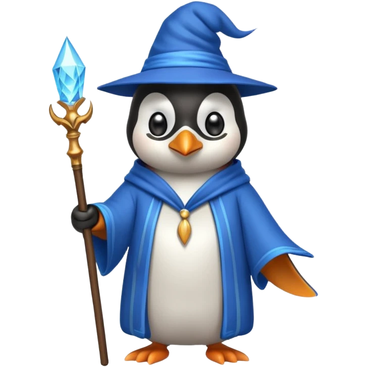 Penguin Wizard emoji