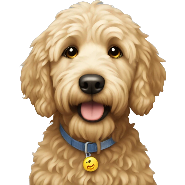 3 golden doodles emoji