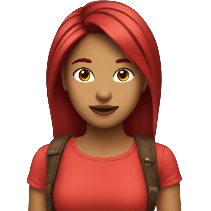 Chica alta con cabello rojo  emoji
