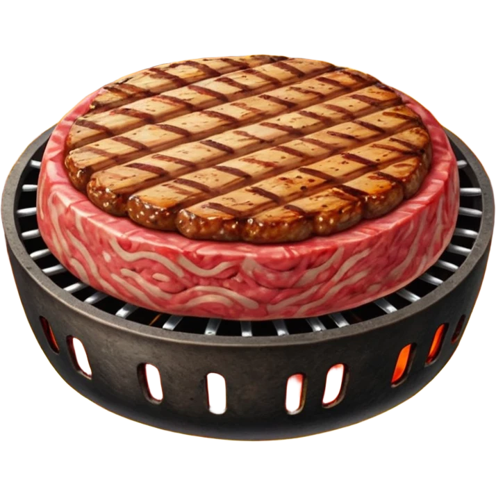 round meat grilled  emoji