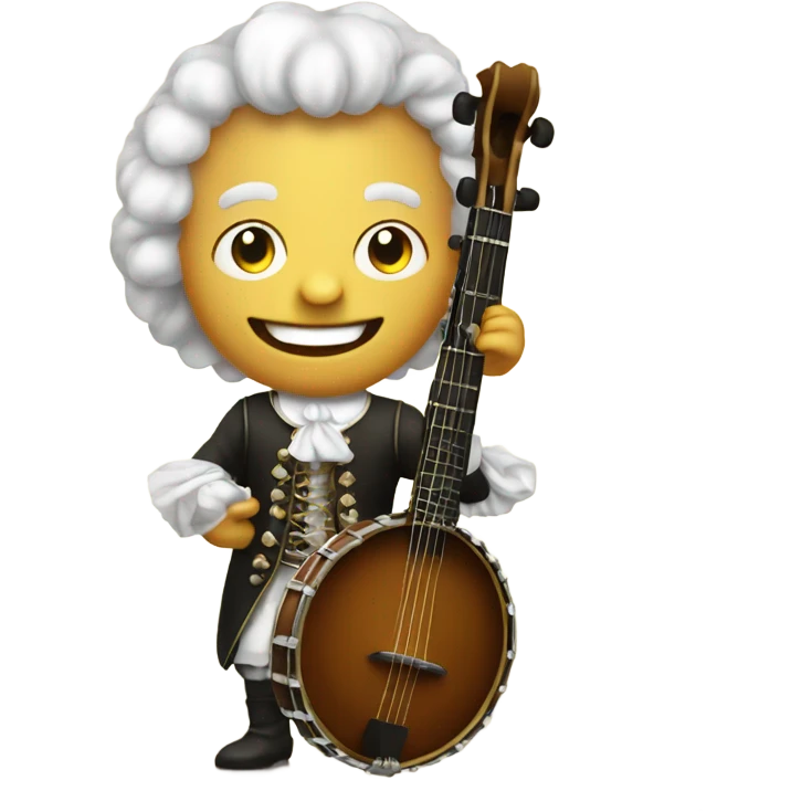 Vivaldi standing baroque banjo emoji