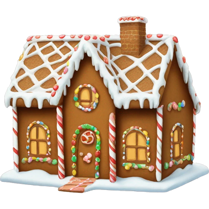 Gingerbread house emoji