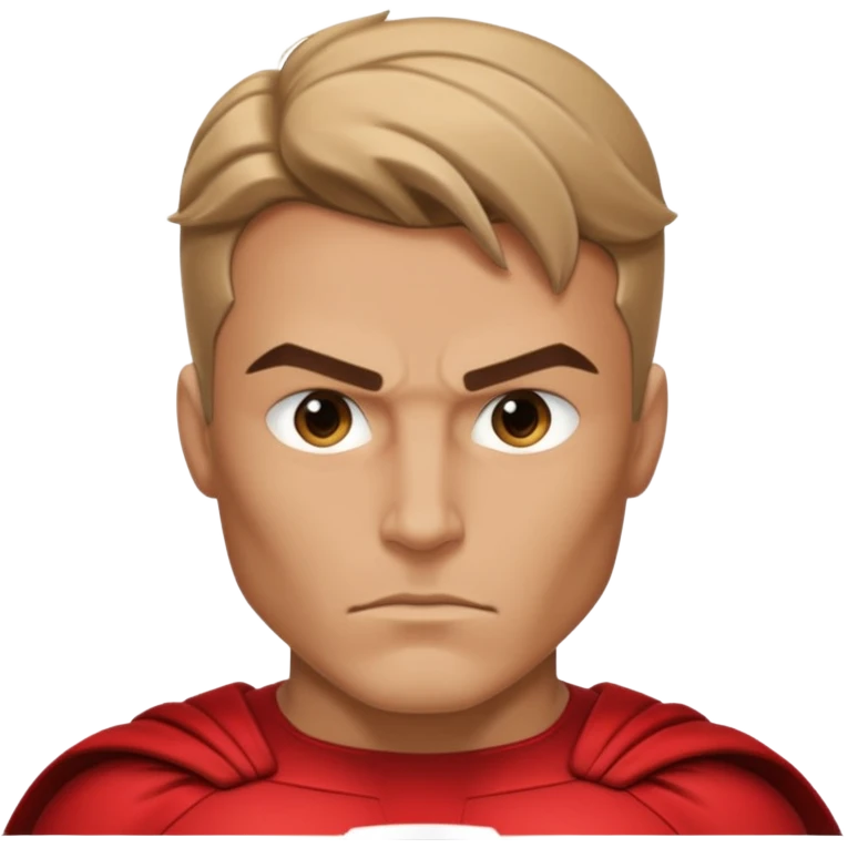 Male superhero face emoji