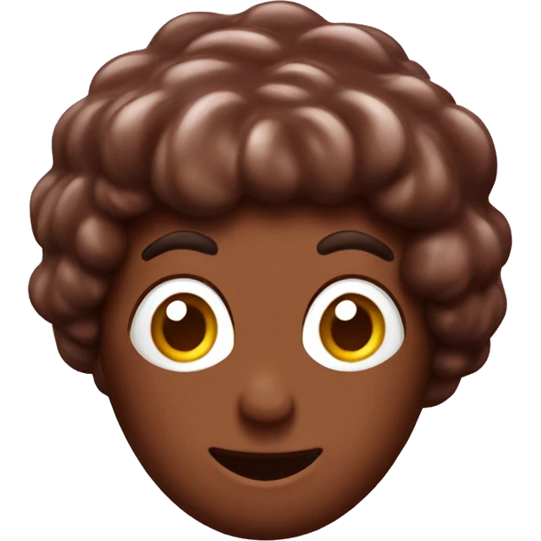 Fresa bañada en chocolate emoji