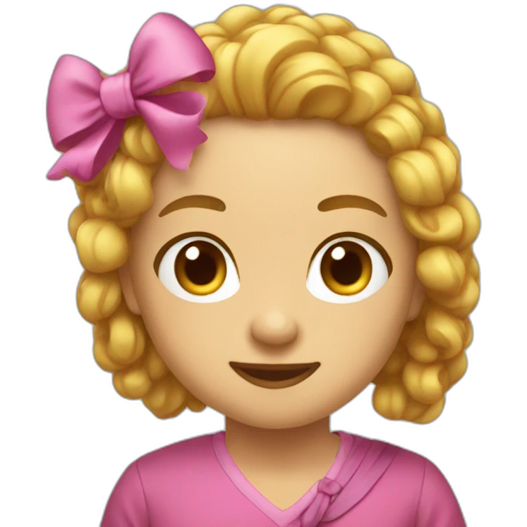 Tupil with bow emoji